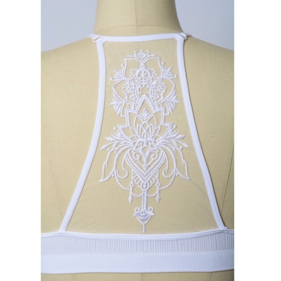 Reserved RUST Plus Size Tattoo Mesh Bralette - Picture 7 of 9